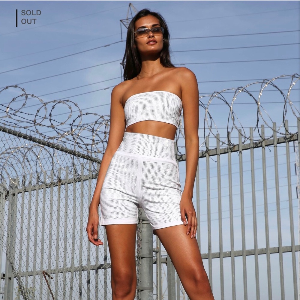 NWT iamgia White Aurora Bandeau